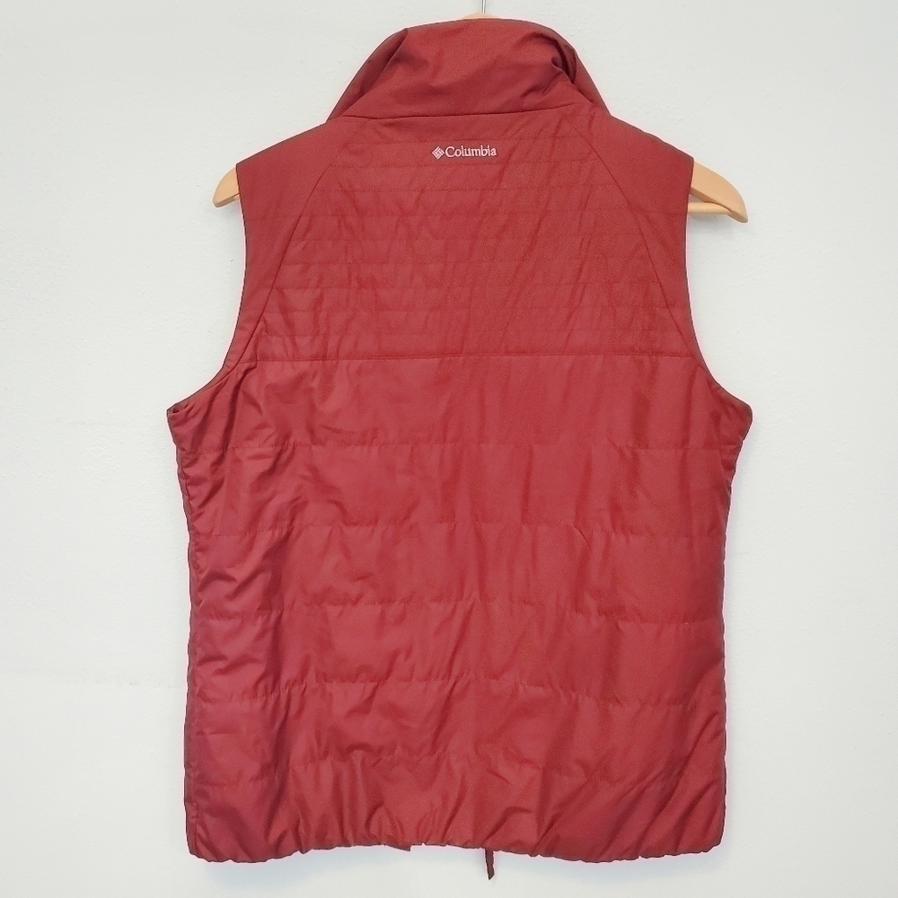 𝅺columbia Women's Vest Color Burgundy  Size M - Picture 2 of 7